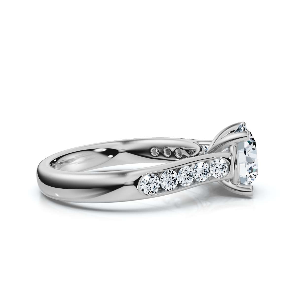 14K White Gold Betania Accents Lab Grown Diamond Ring (2/5 ct. tw)