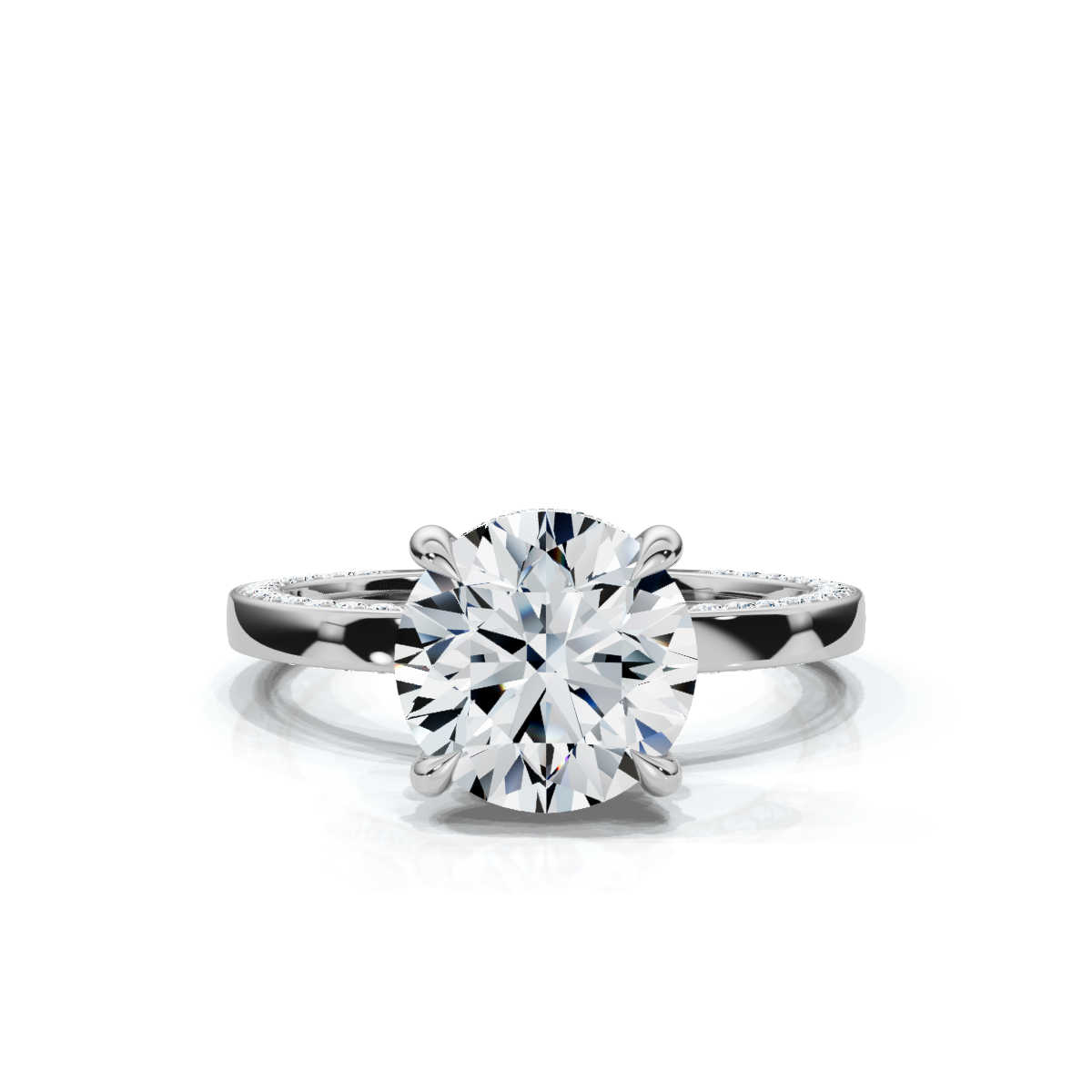 14K White Gold Skylar Hidden Accents Lab Grown Diamond Ring (1/2 ct. tw)