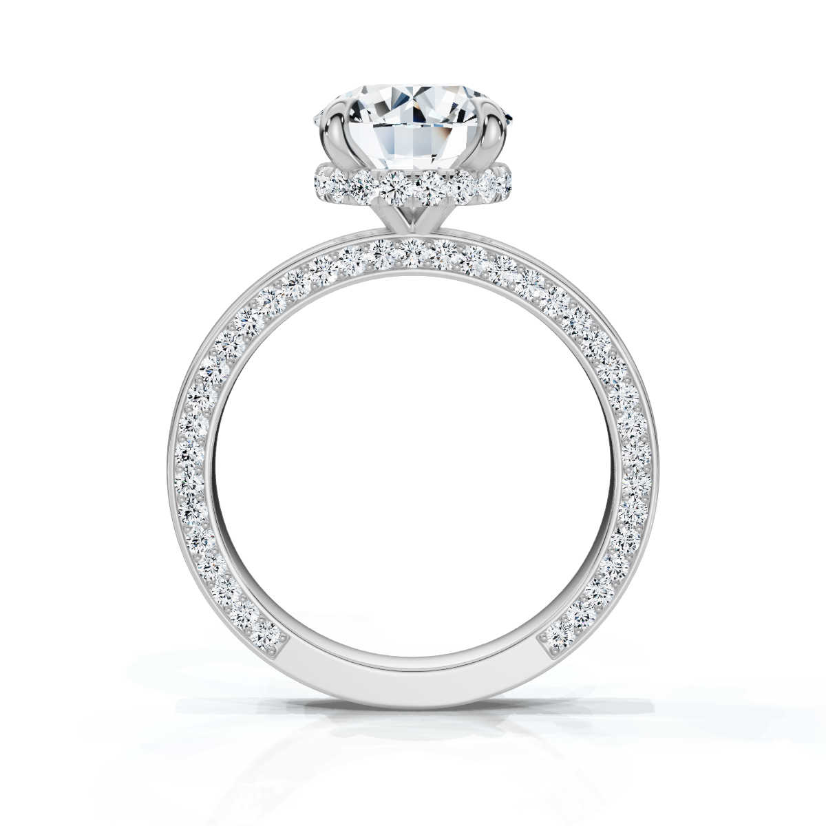 14K White Gold Skylar Hidden Accents Lab Grown Diamond Ring (1/2 ct. tw)