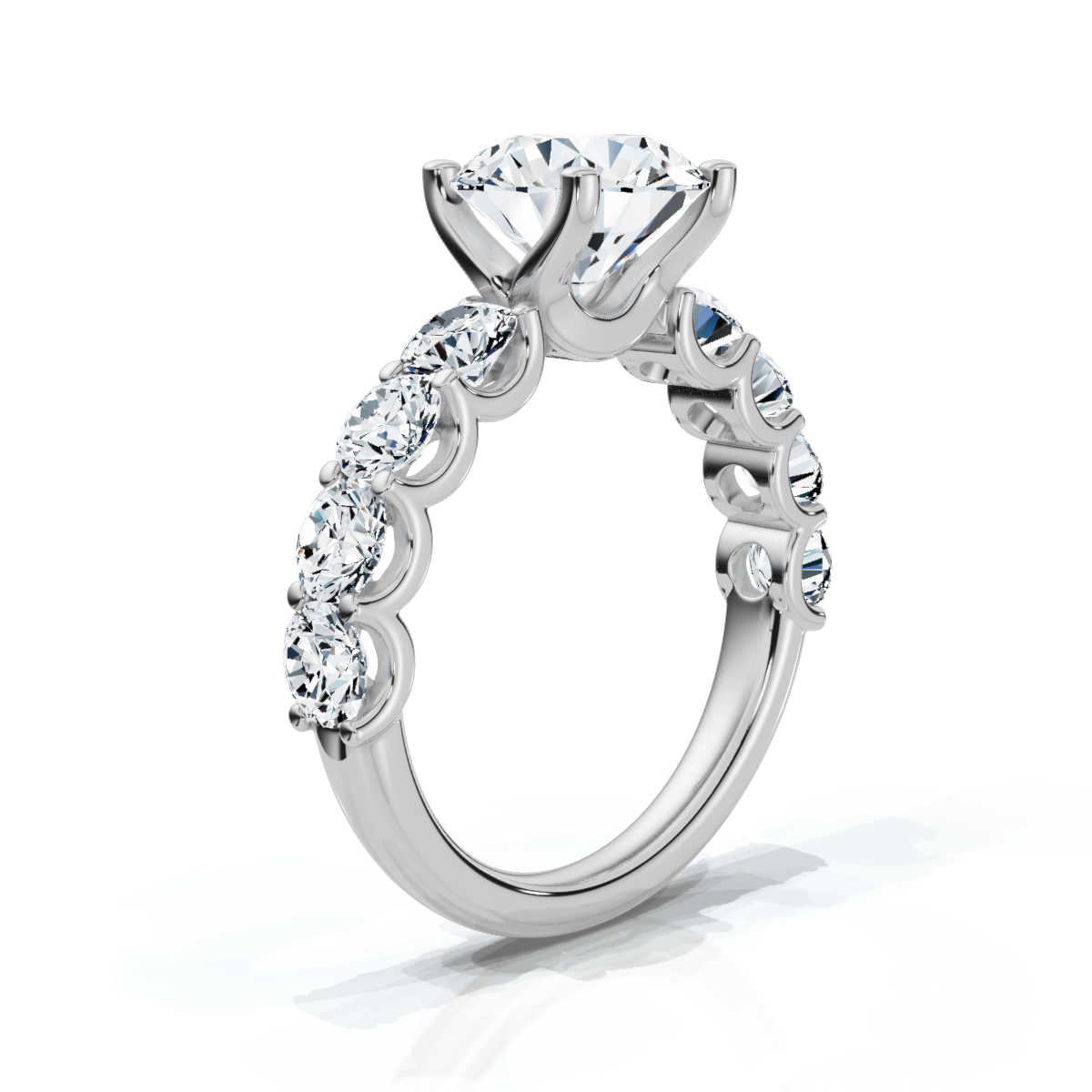 14K White Gold Vanna Accents Lab Grown Diamond Ring (1 1/2 ct. tw)