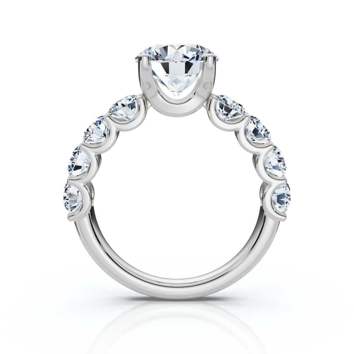 14K White Gold Vanna Accents Lab Grown Diamond Ring (1 1/2 ct. tw)
