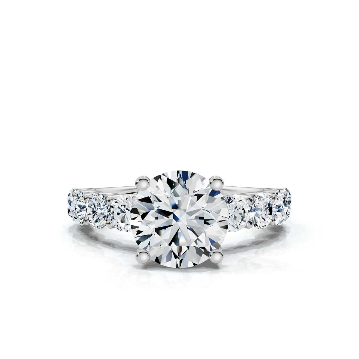 14K White Gold Vanna Accents Lab Grown Diamond Ring (1.00 ct. tw)