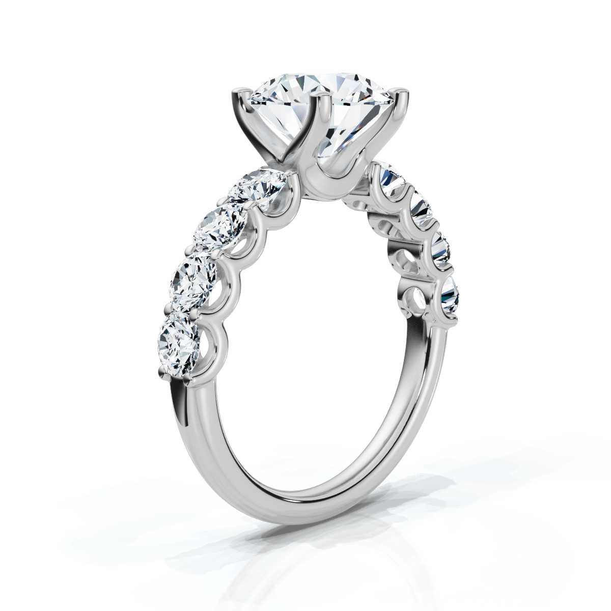 14K White Gold Vanna Accents Lab Grown Diamond Ring (1.00 ct. tw)