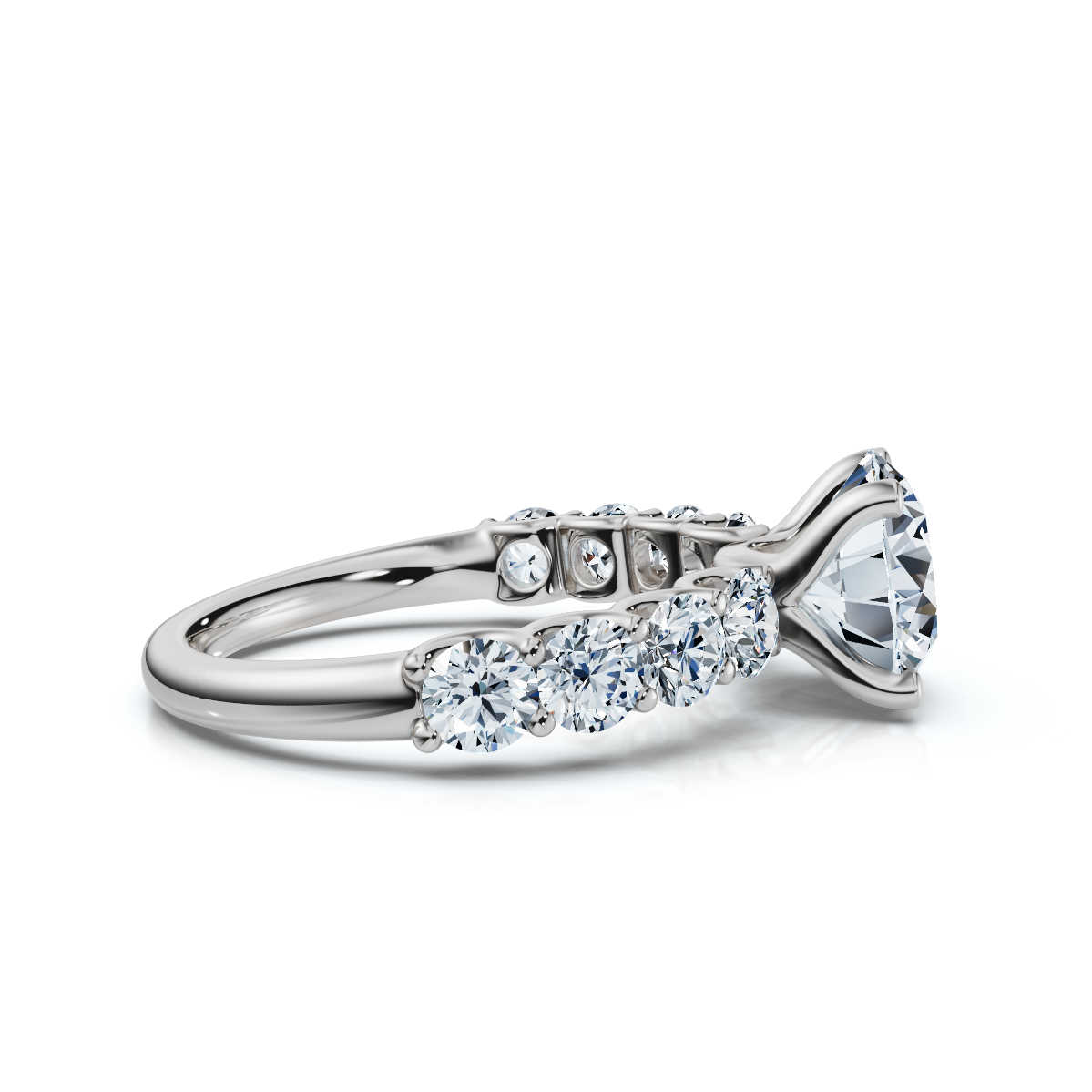 14K White Gold Vanna Accents Lab Grown Diamond Ring (1.00 ct. tw)
