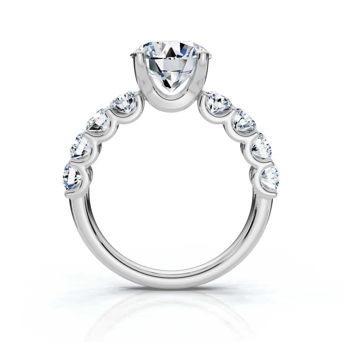 14K White Gold Vanna Accents Lab Grown Diamond Ring (1.00 ct. tw)