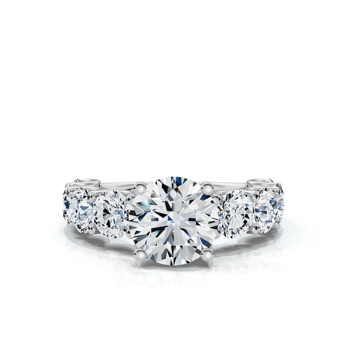 14K White Gold Vanna Accents Lab Grown Diamond Ring (2 1/2 ct. tw)