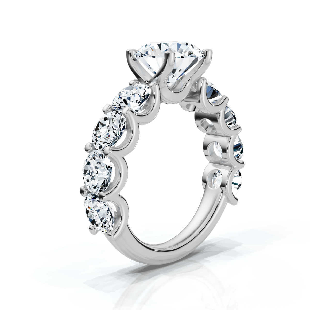 14K White Gold Vanna Accents Lab Grown Diamond Ring (2 1/2 ct. tw)