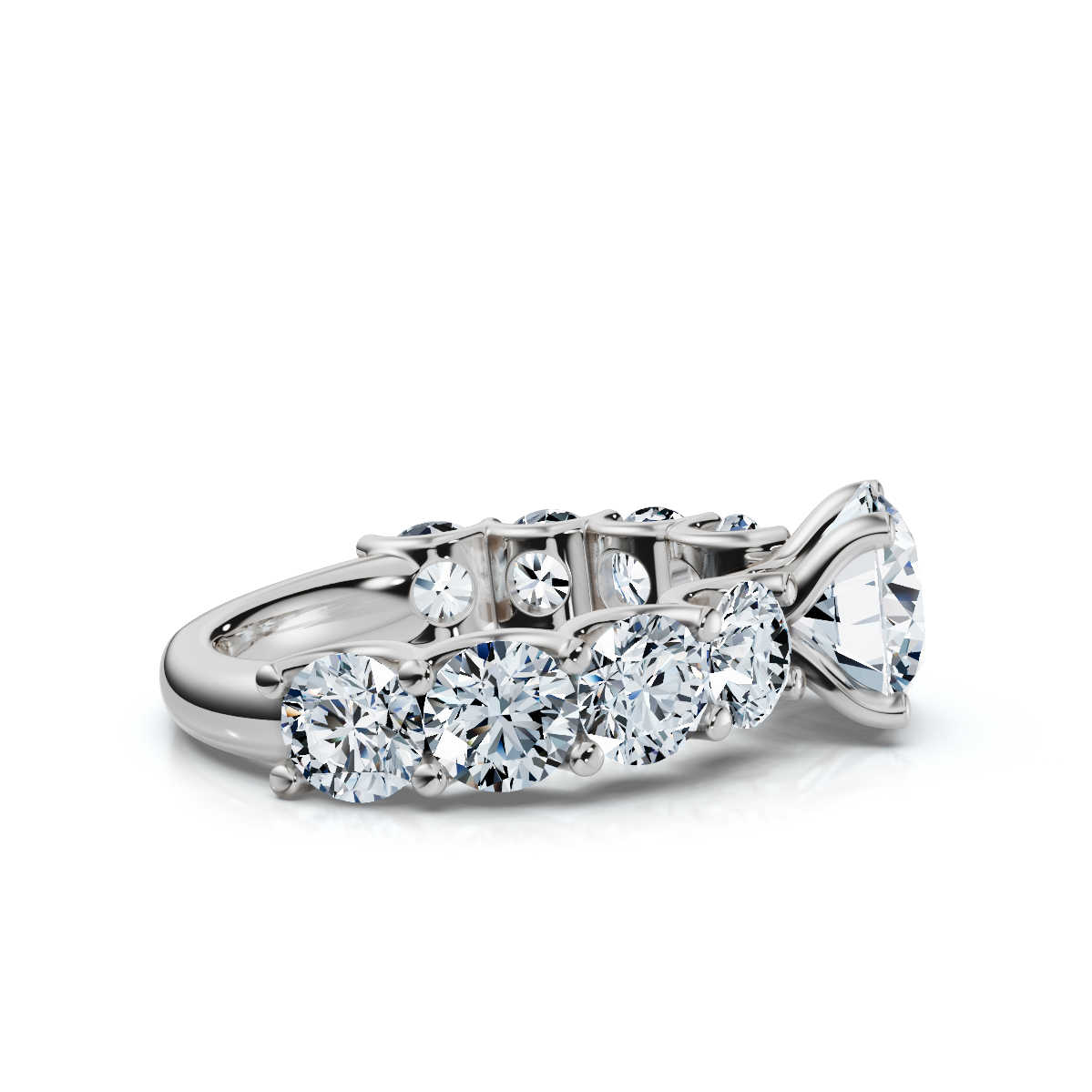 14K White Gold Vanna Accents Lab Grown Diamond Ring (2 1/2 ct. tw)