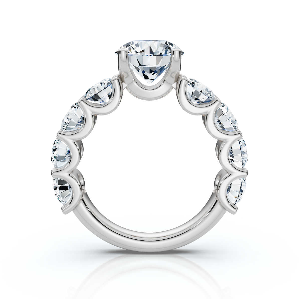 14K White Gold Vanna Accents Lab Grown Diamond Ring (2 1/2 ct. tw)