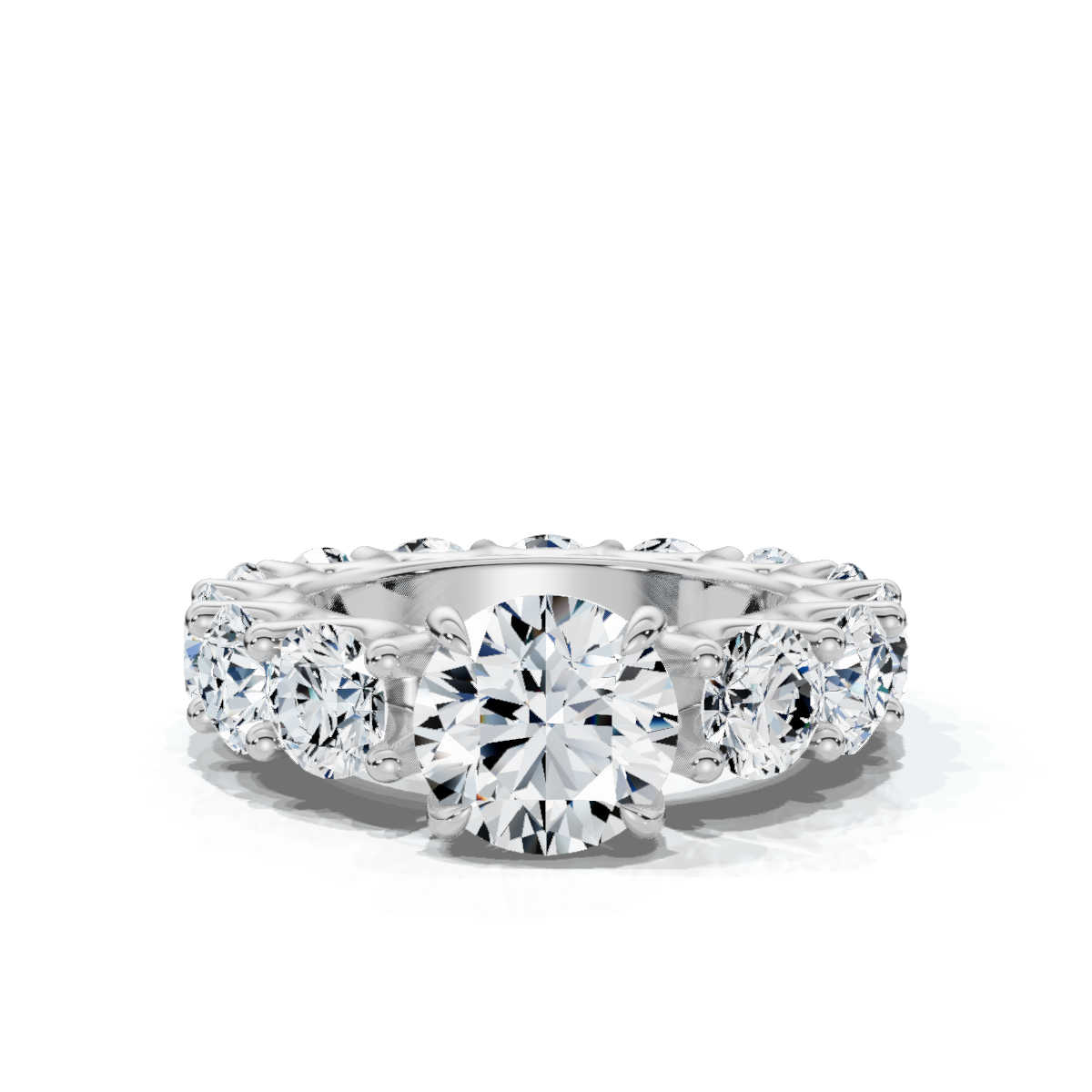 14K White Gold Dabria Accents Lab Grown Diamond Ring (6 1/4 ct. tw)