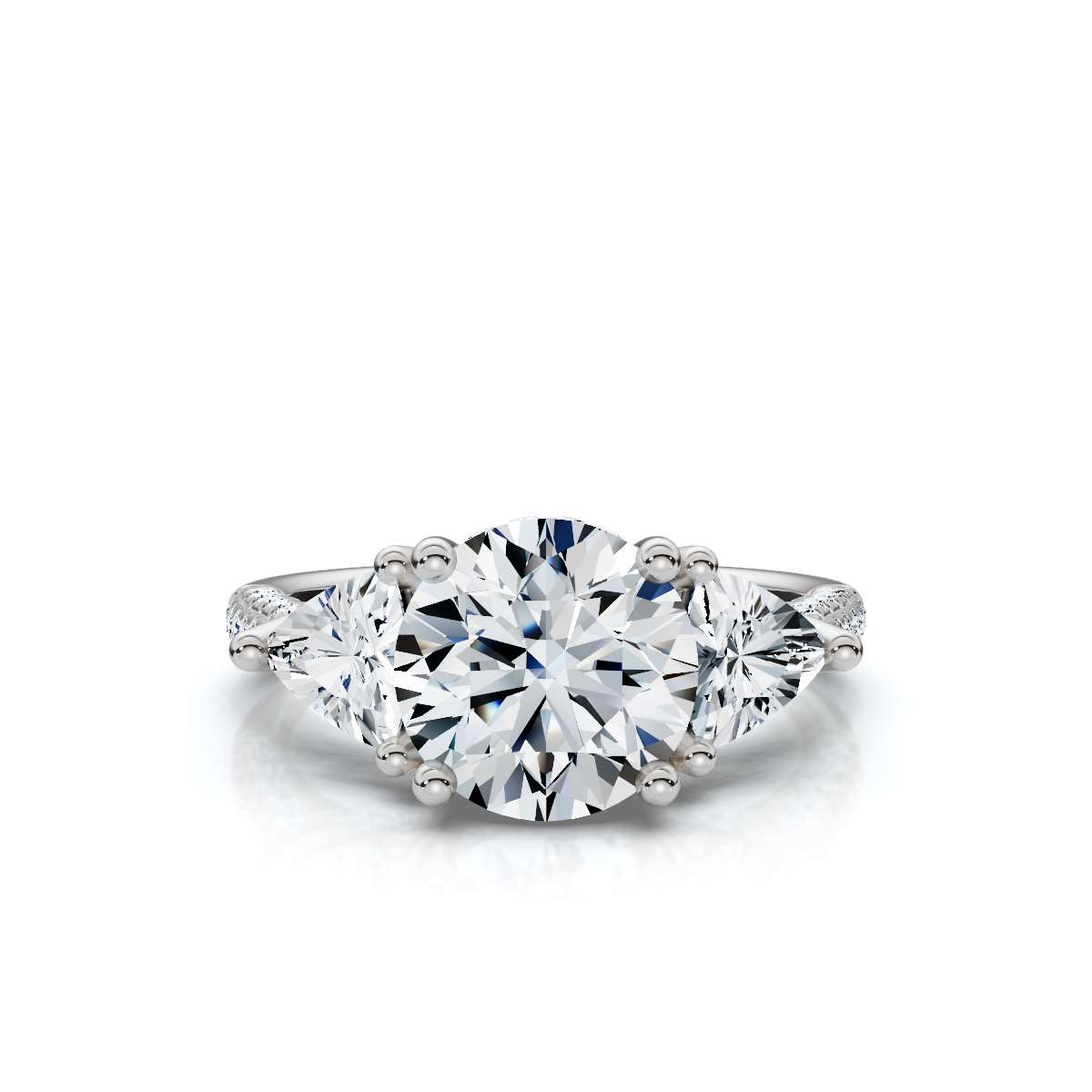 14K White Gold Storme Trillion Lab Grown Diamond Ring (1 ct. tw)