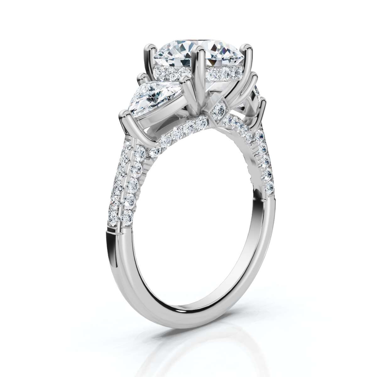 14K White Gold Storme Trillion Lab Grown Diamond Ring (1 ct. tw)