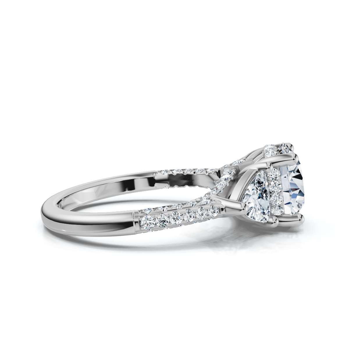 14K White Gold Storme Trillion Lab Grown Diamond Ring (1 ct. tw)