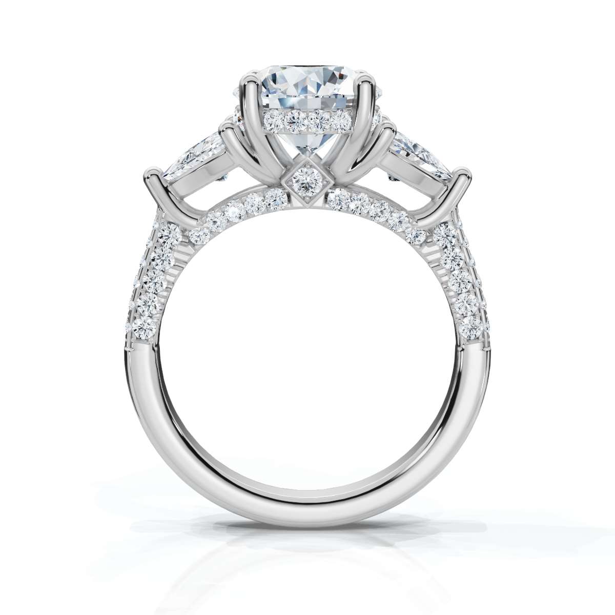 14K White Gold Storme Trillion Lab Grown Diamond Ring (1 ct. tw)