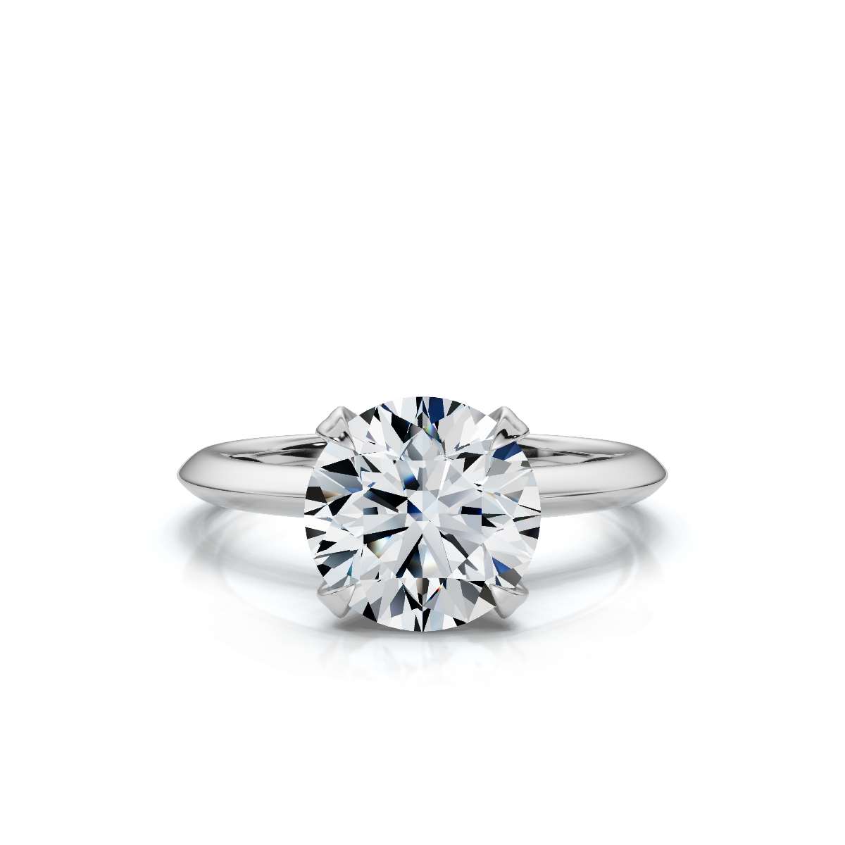 14K White Gold Madelyn Solitaire Engagement Ring 