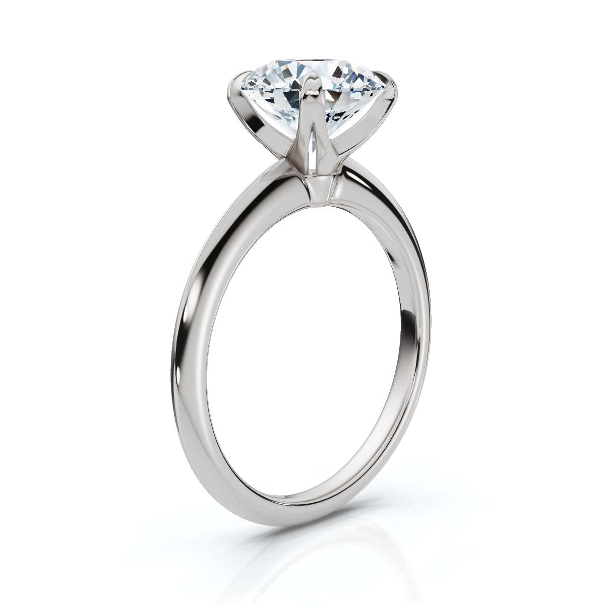 14K White Gold Madelyn Solitaire Engagement Ring 