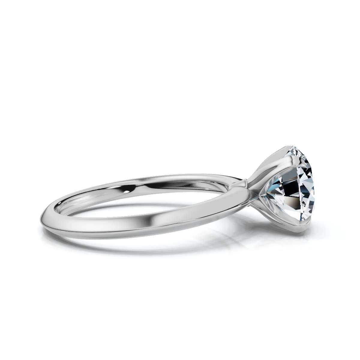 14K White Gold Madelyn Solitaire Engagement Ring 