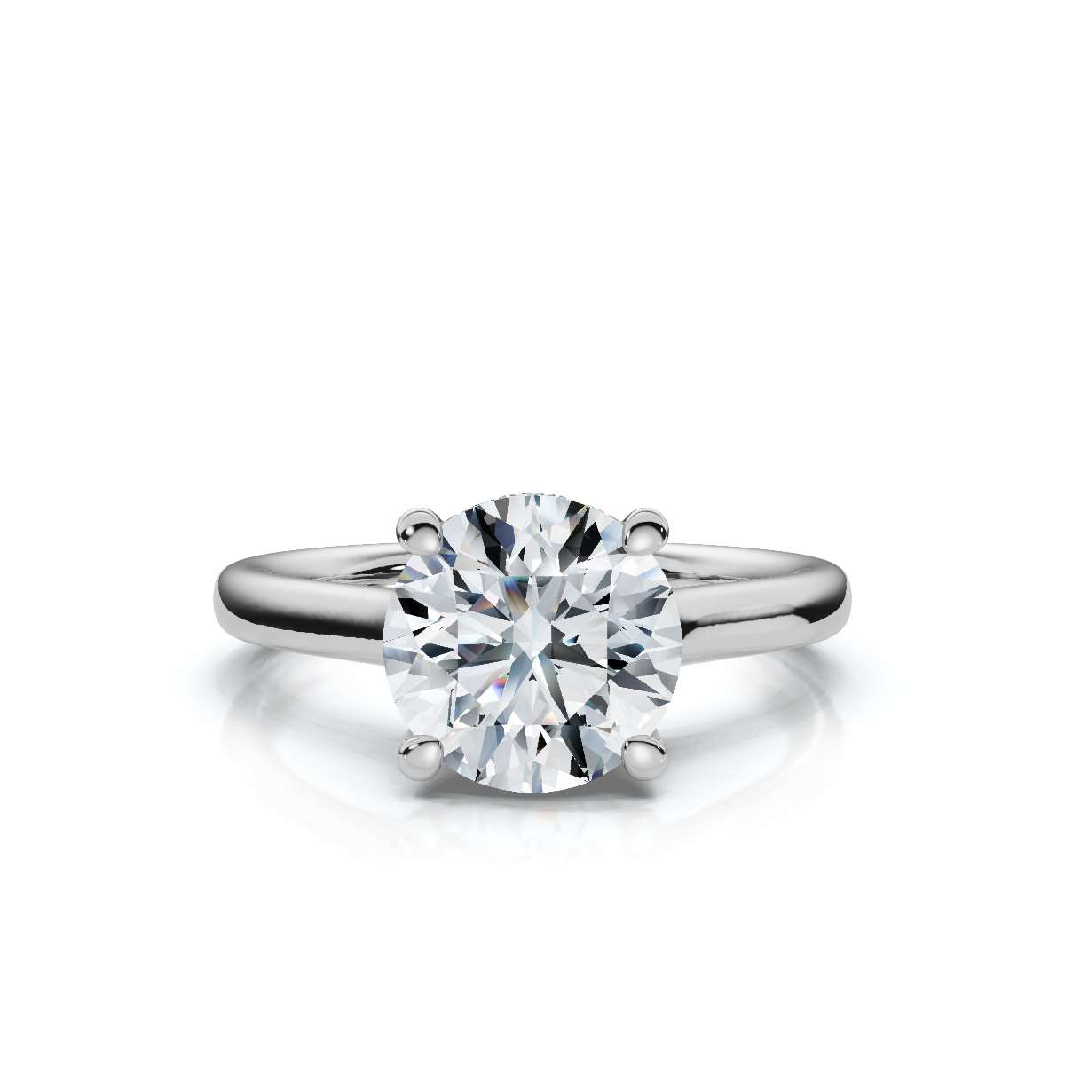 14K White Gold Ilse Hidden Accents Lab Grown Diamond Ring (1/20 ct. tw)
