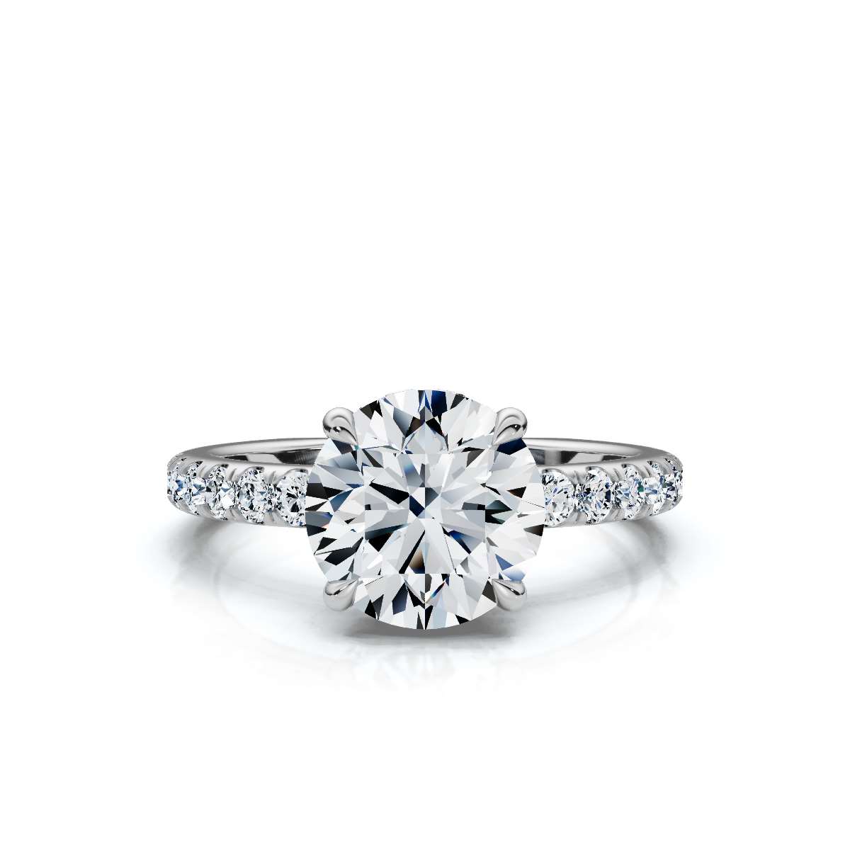 14K White Gold Sabeen Hidden Accent Lab Grown Diamond Ring (1/2 ct. tw)