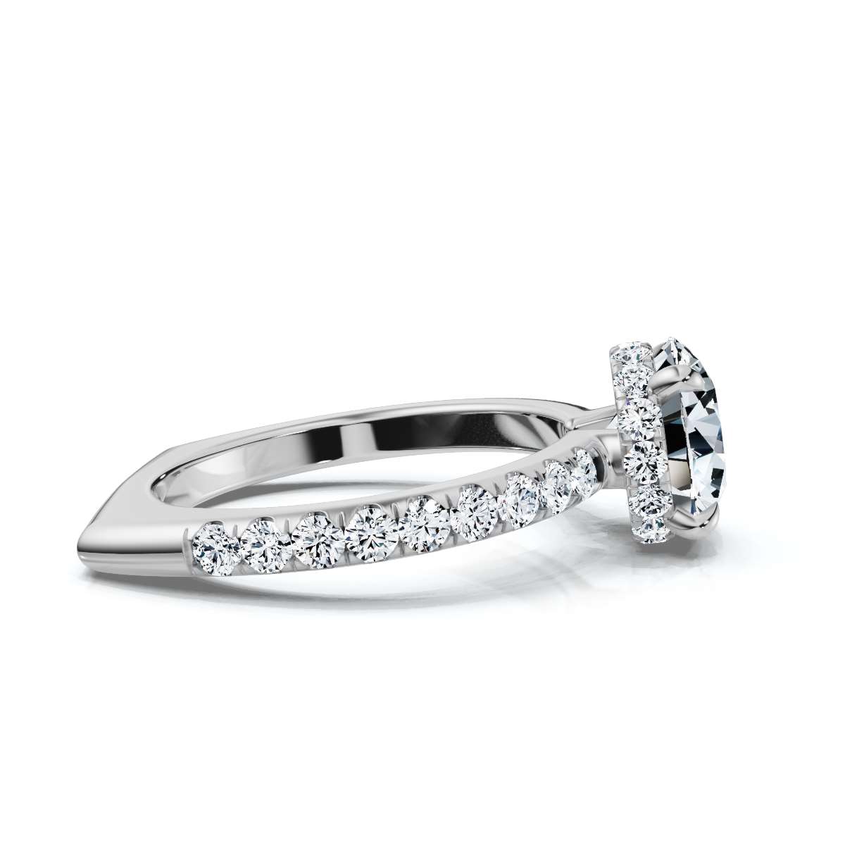 14K White Gold Sabeen Hidden Accent Lab Grown Diamond Ring (1/2 ct. tw)