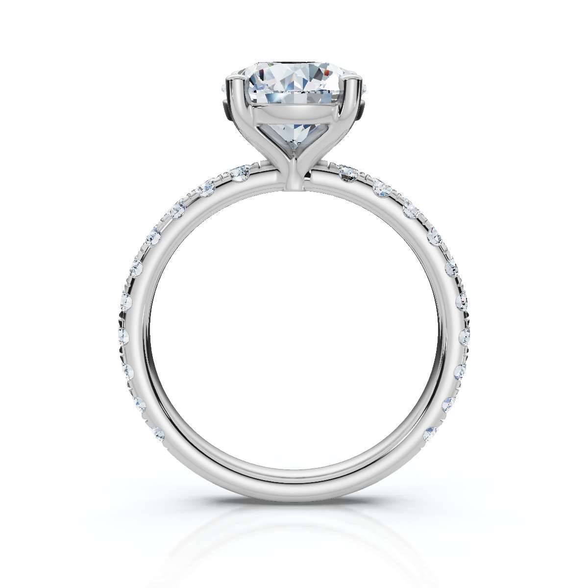 14K White Gold Deidra Accents Lab Grown Diamond Ring (1/2 ct. tw)