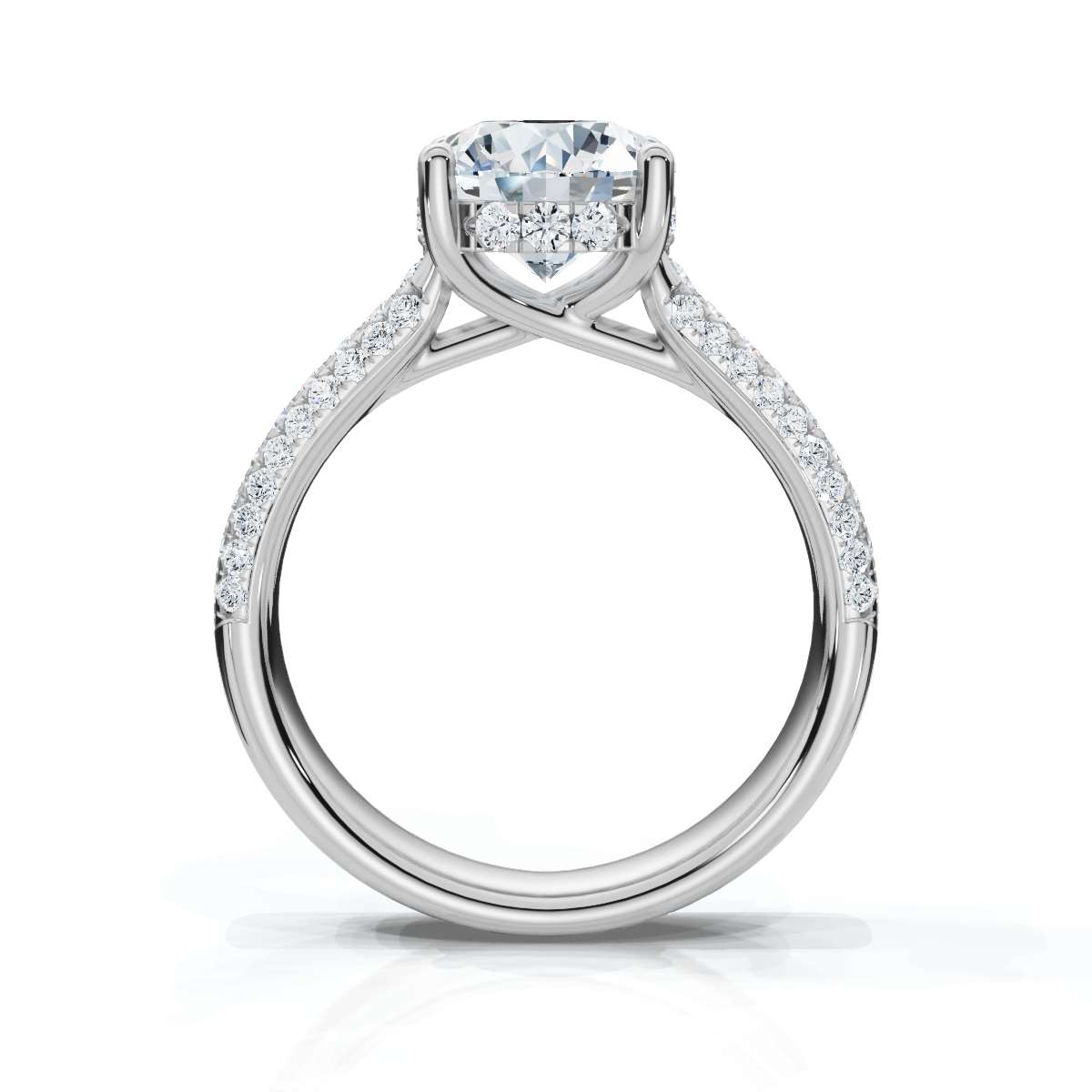 14K White Gold Kynlee Accents Lab Grown Diamond Ring (1/2 ct. tw)