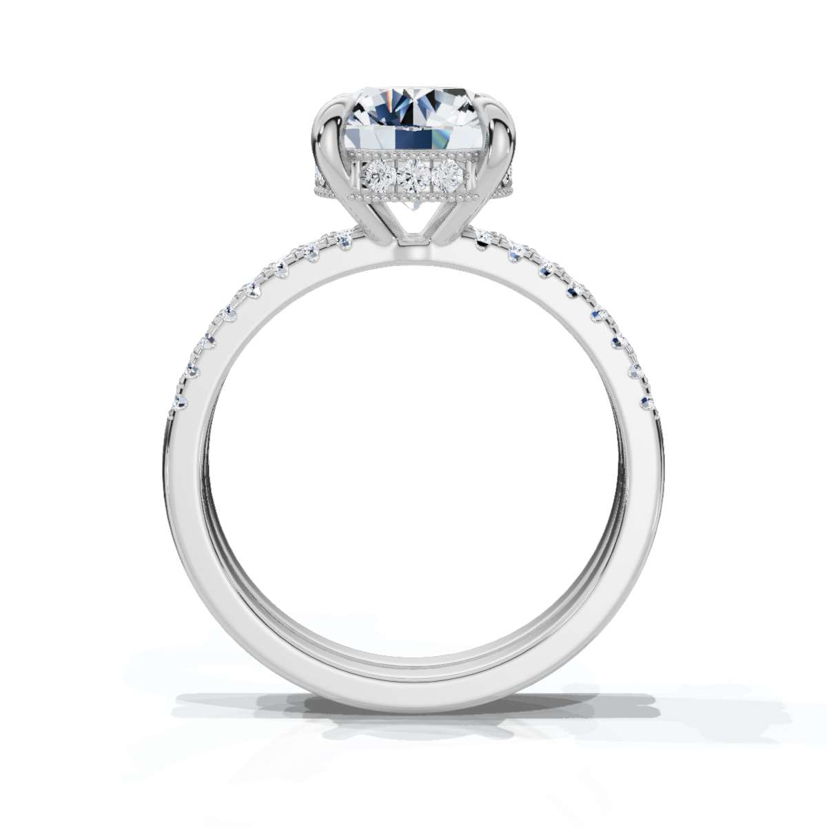 14K White Gold Amryn Lab Grown Diamond Ring (1/3 ct. tw)