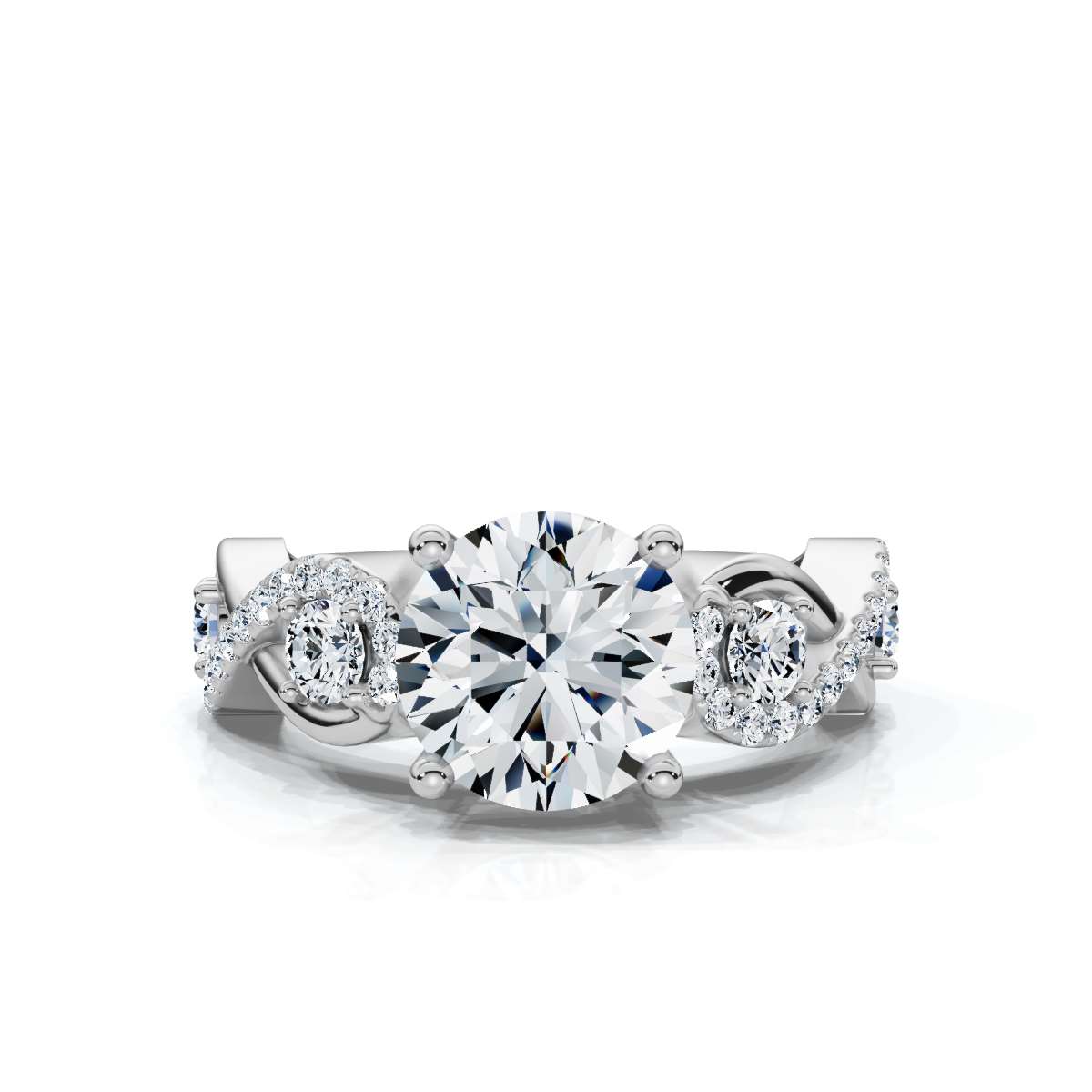 14K White Gold Dorian Lab Grown Diamond Ring (2/5 ct. tw)