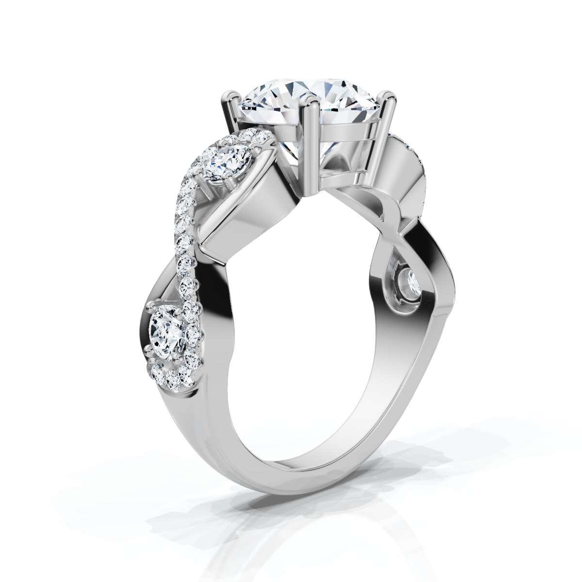 14K White Gold Dorian Lab Grown Diamond Ring (2/5 ct. tw)