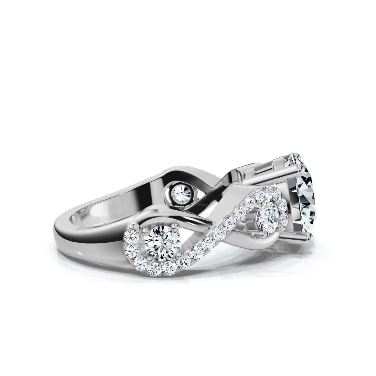 14K White Gold Dorian Lab Grown Diamond Ring (2/5 ct. tw)