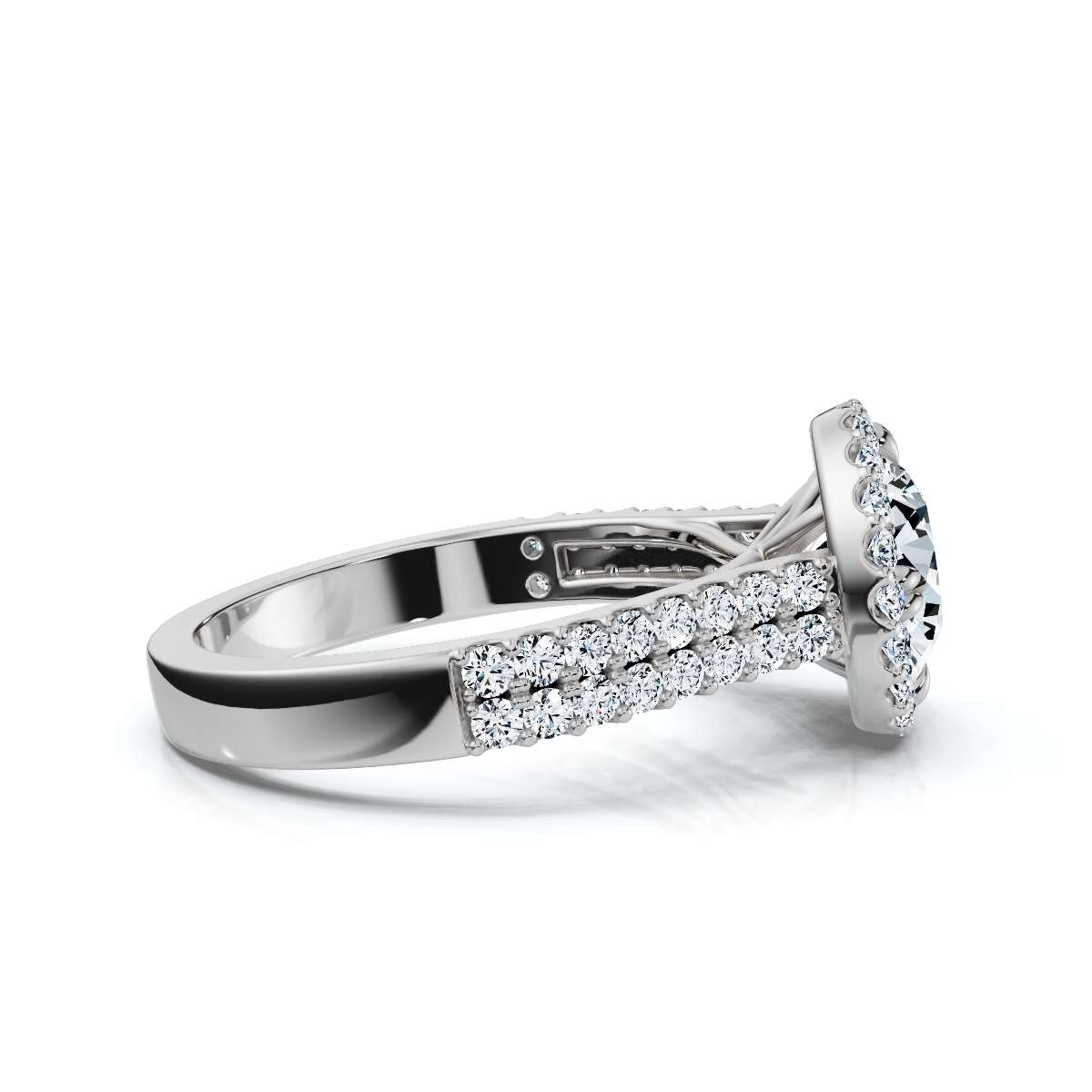 14K White Gold Rory Halo Lab Grown Diamond Ring (1/2 ct. tw)
