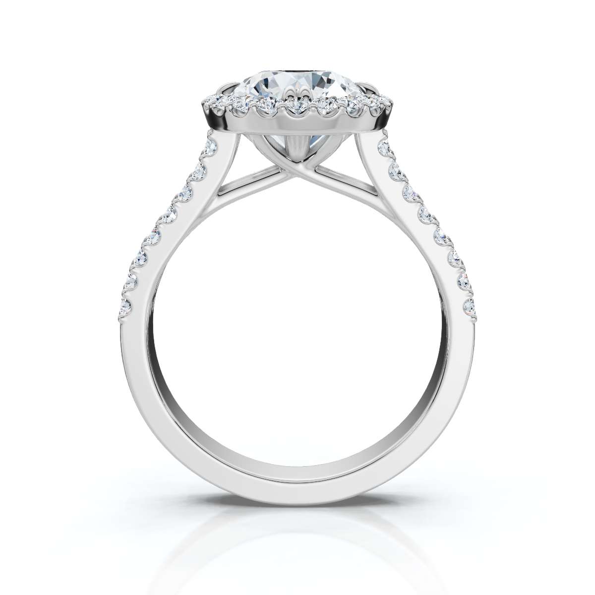 14K White Gold Rory Halo Lab Grown Diamond Ring (1/2 ct. tw)