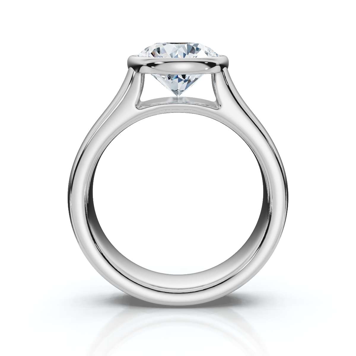 14K White Gold Citra Solitaire Engagement Ring 