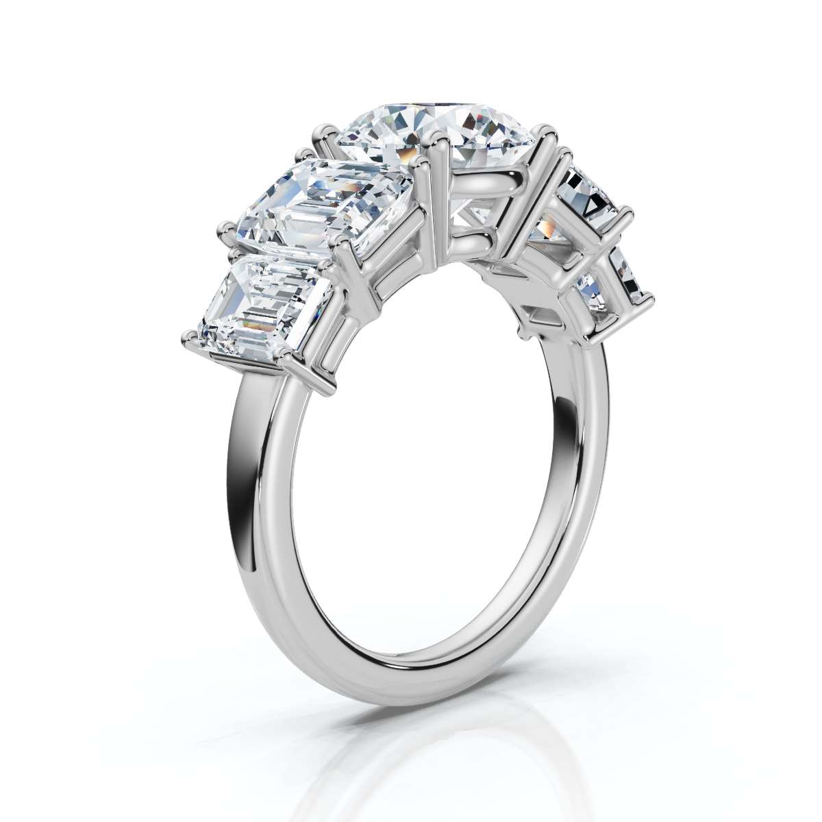 14K White Gold Ora Accents Lab Grown Diamond Ring (3 1/6 ct. tw)