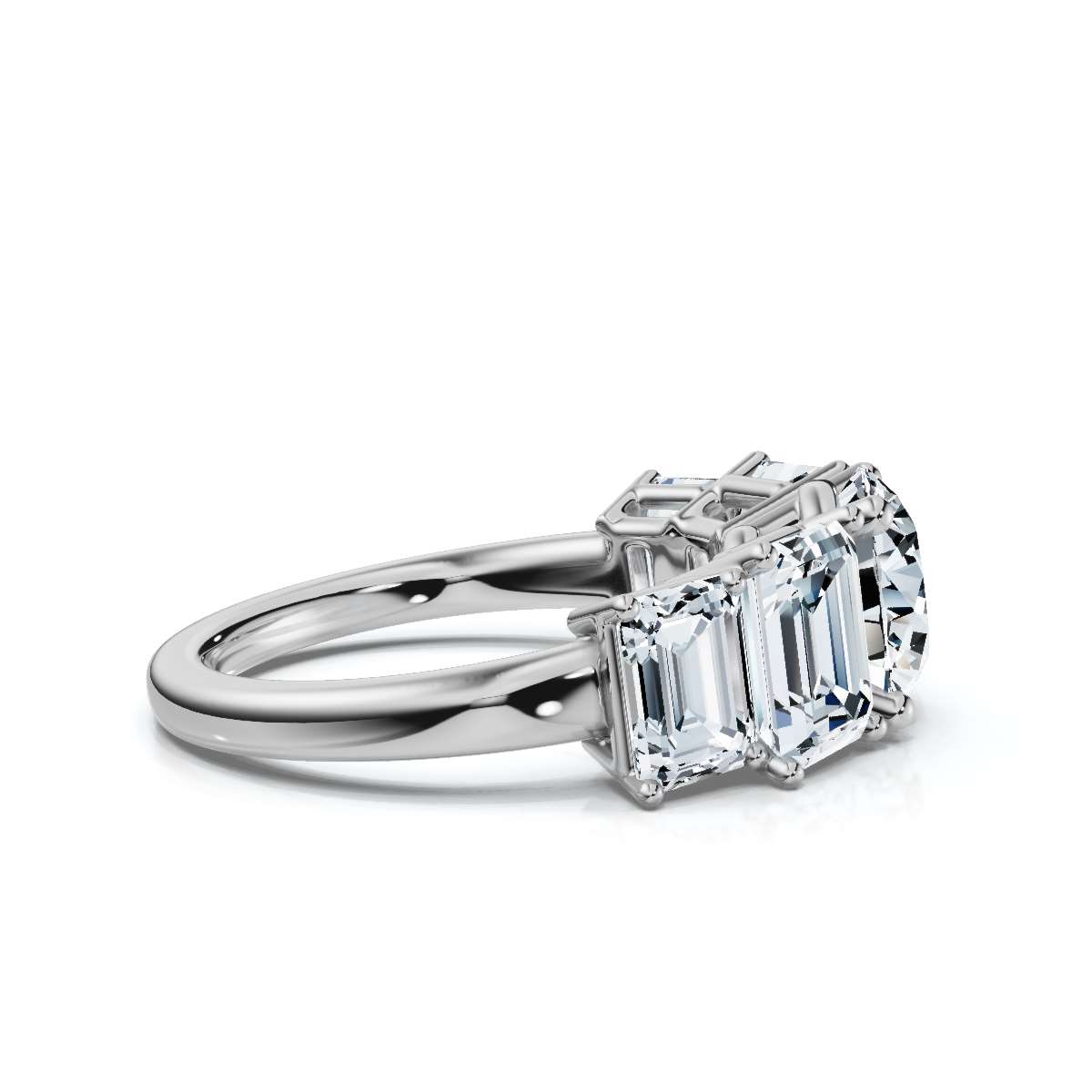 14K White Gold Ora Accents Lab Grown Diamond Ring (3 1/6 ct. tw)