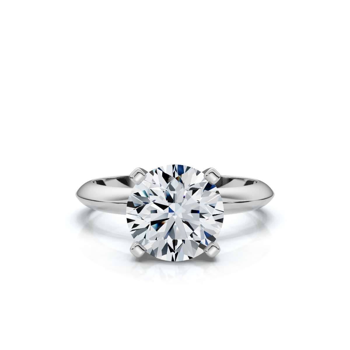14K White Gold Nadine Solitaire Engagement Ring 