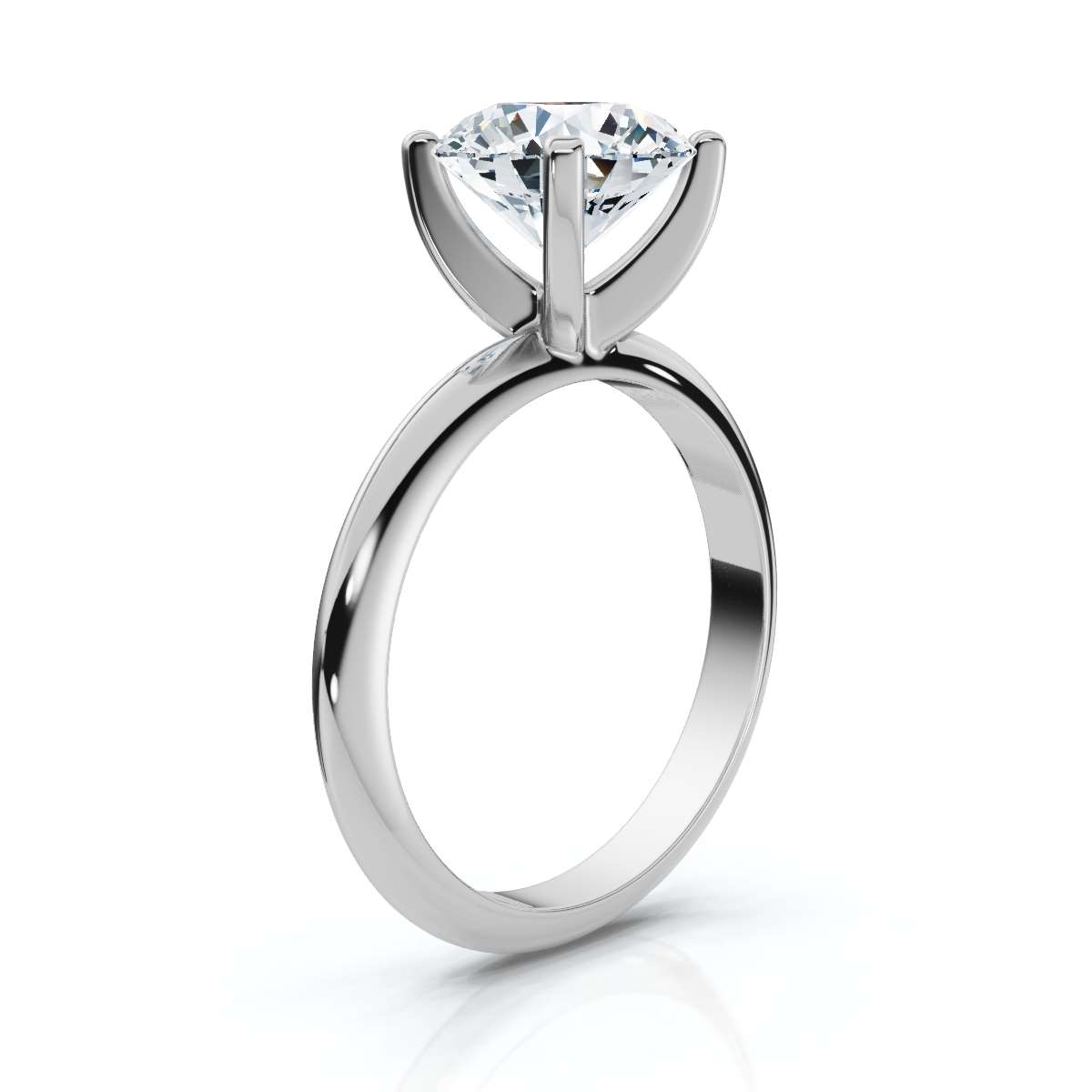 14K White Gold Nadine Solitaire Engagement Ring 