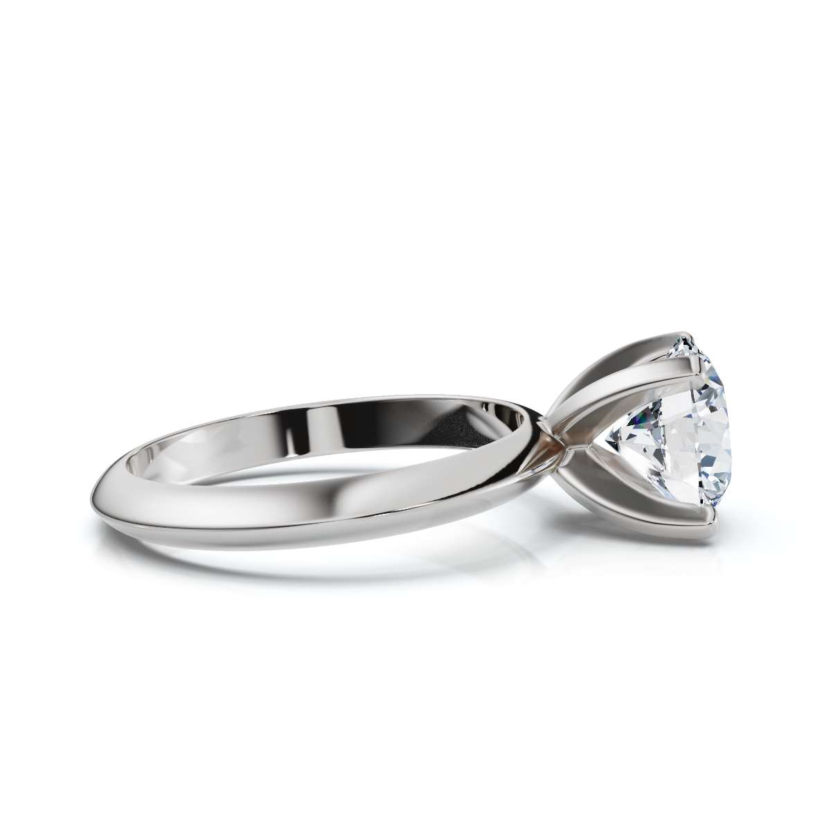14K White Gold Nadine Solitaire Engagement Ring 