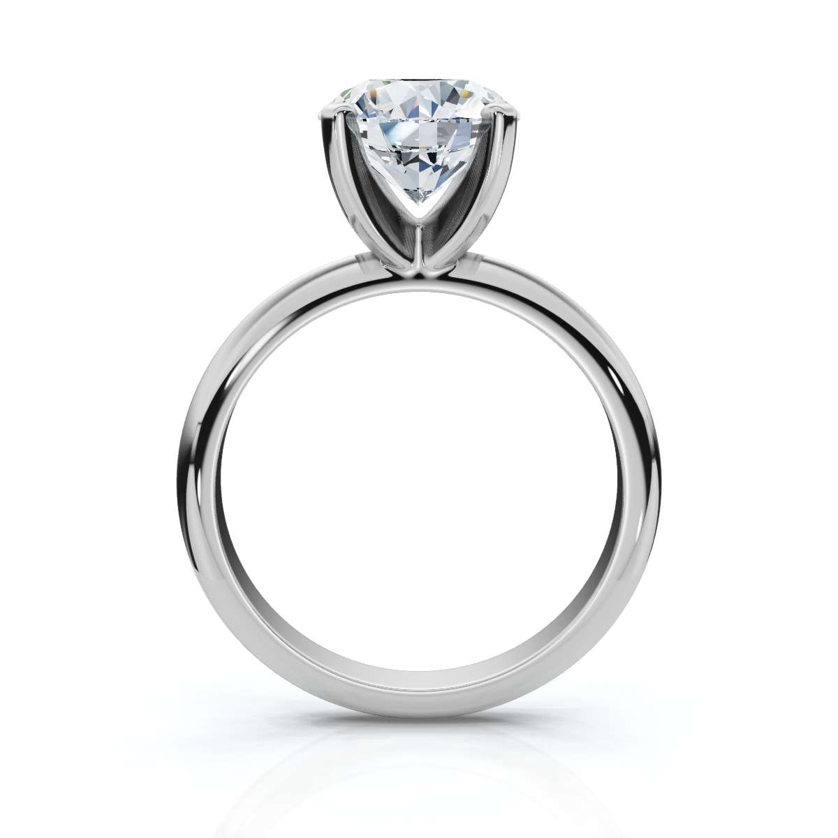 14K White Gold Nadine Solitaire Engagement Ring 