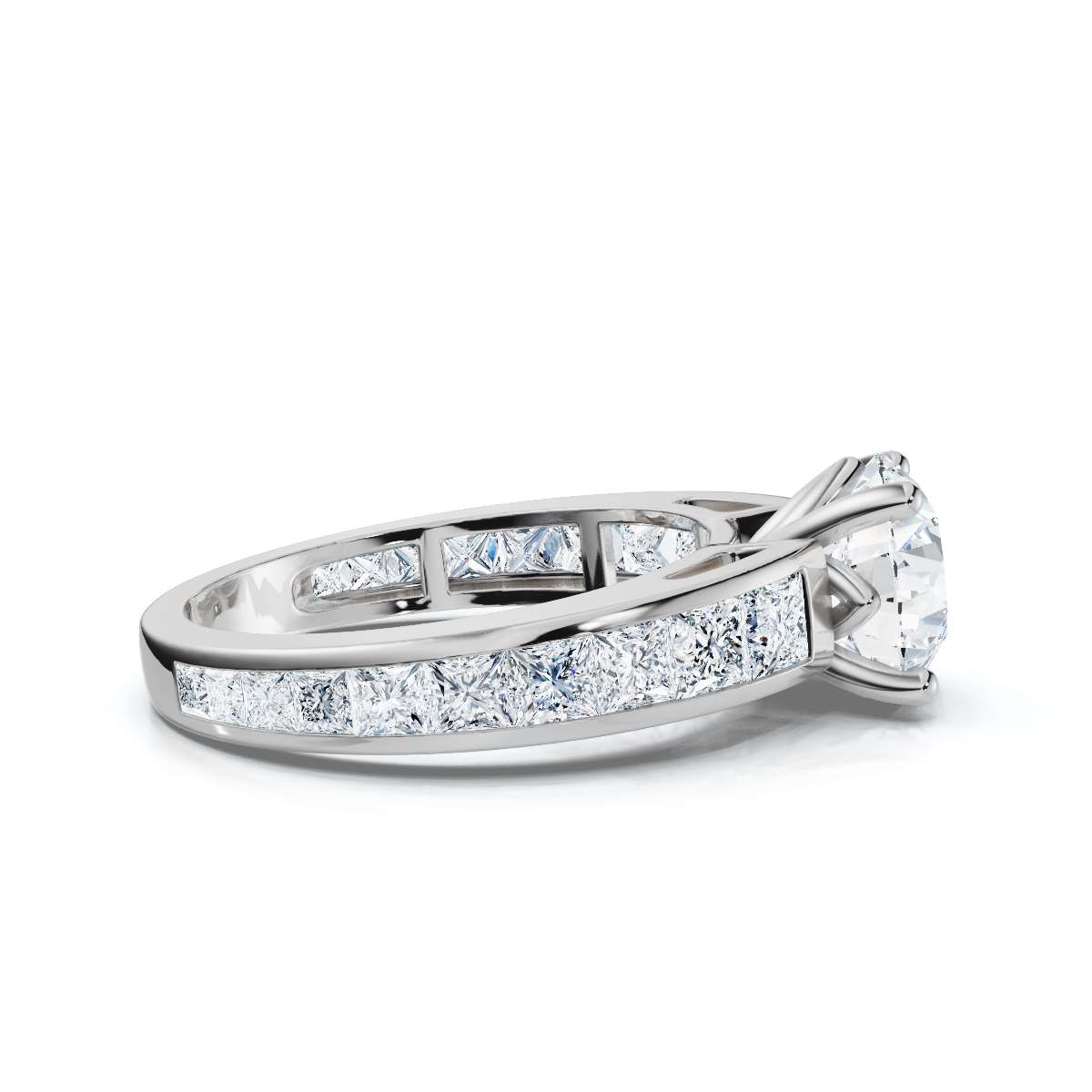 14K White Gold Porsha Accents Lab Grown Diamond Ring (1 1/5 ct. tw)