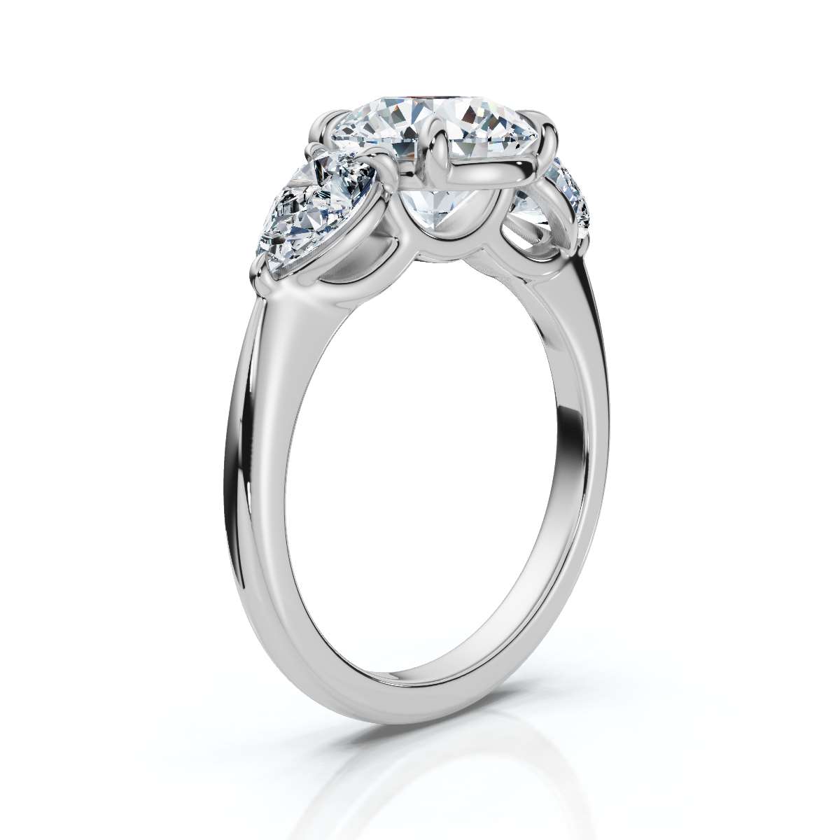 14K White Gold Osprey Three Stone Lab Grown Diamond Ring (1.00 ct. tw)