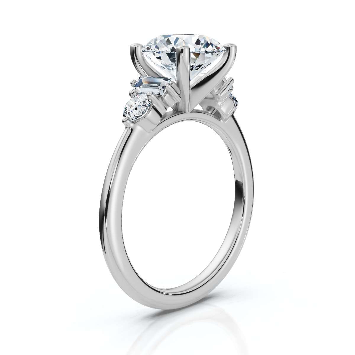 14K White Gold Greer Accents Lab Grown Diamond Ring (2/5 ct. tw)