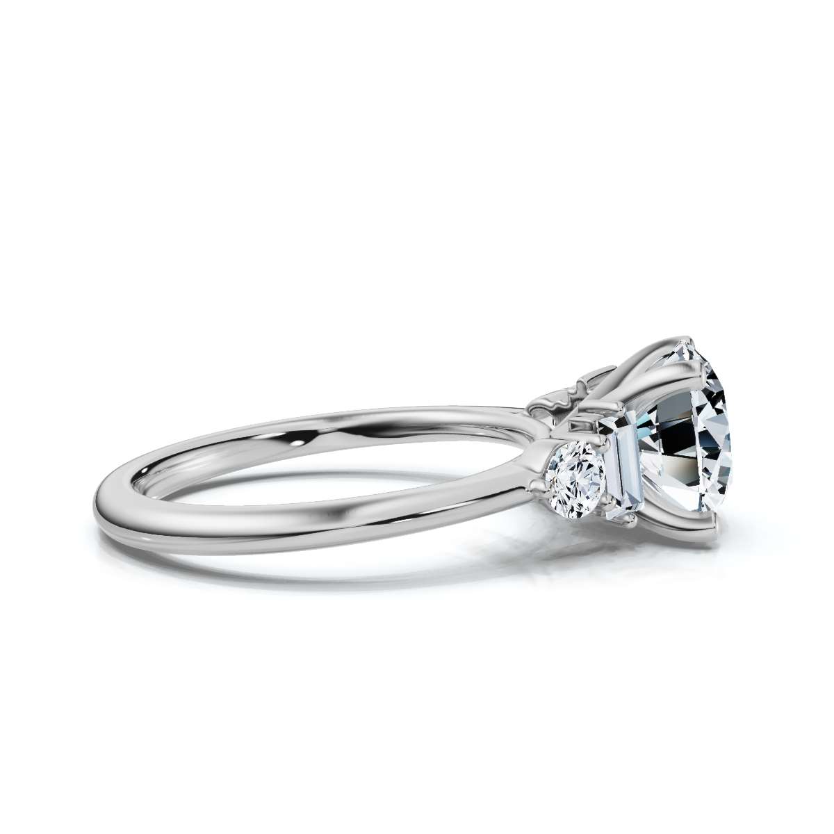 14K White Gold Greer Accents Lab Grown Diamond Ring (2/5 ct. tw)