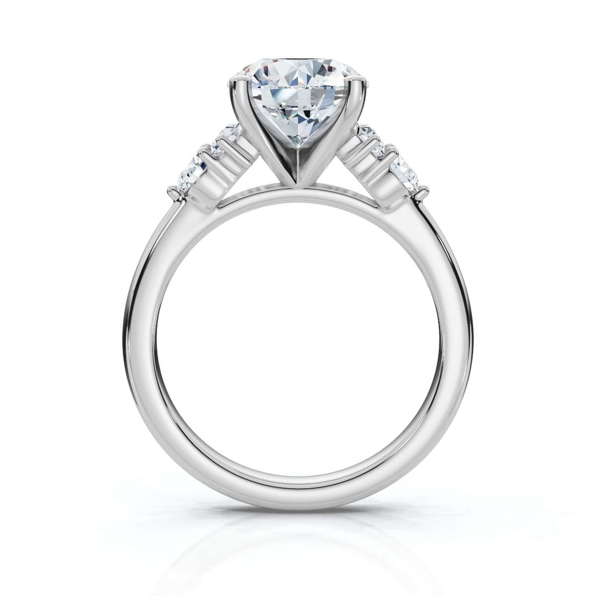 14K White Gold Greer Accents Lab Grown Diamond Ring (2/5 ct. tw)