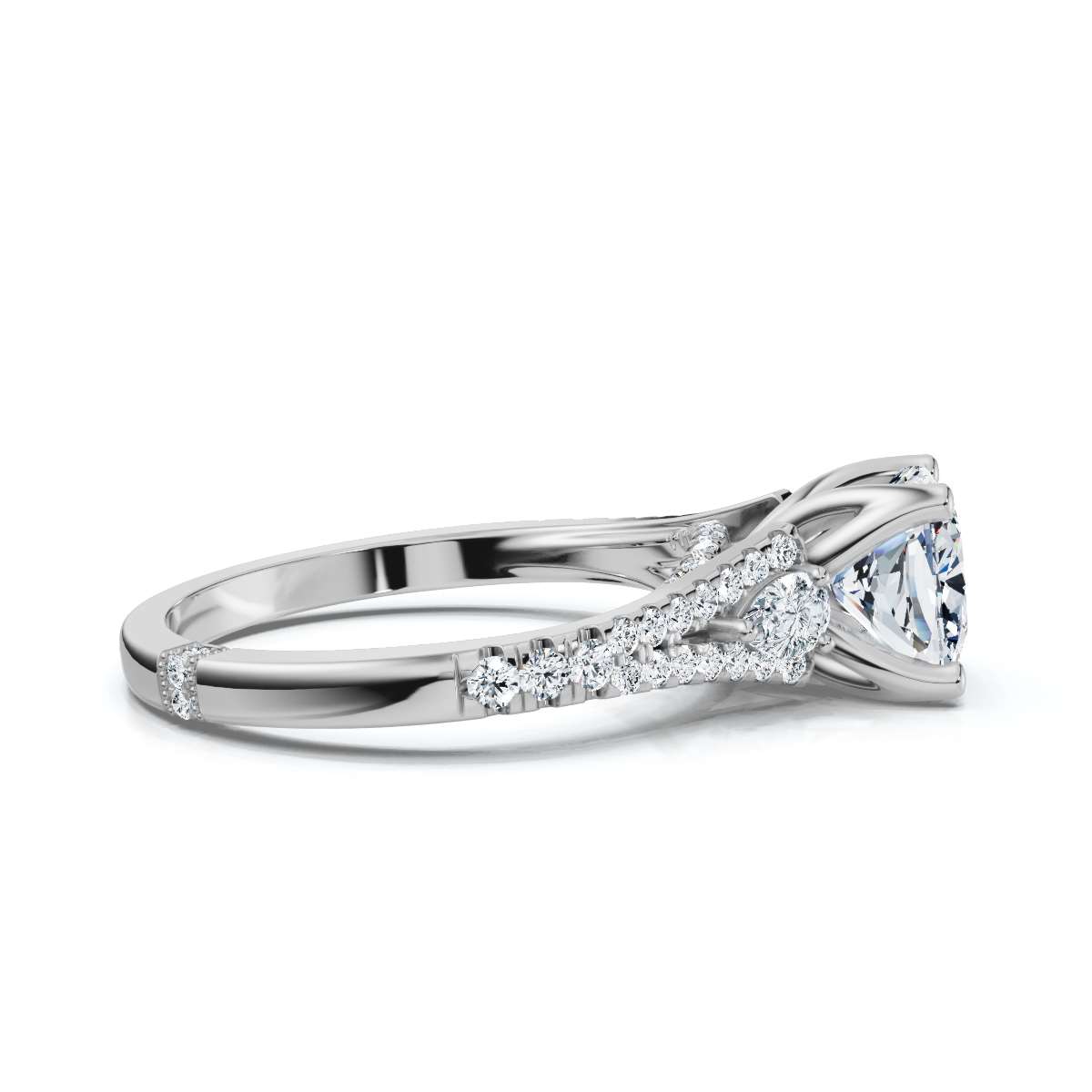 14K White Gold Ramona Hidden Accents Lab Grown Diamond Ring (2/5 ct. tw)