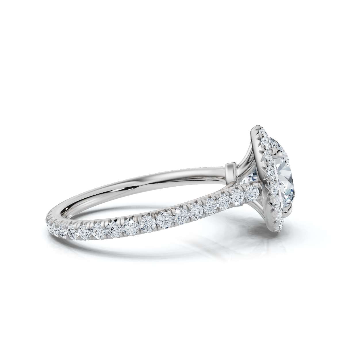 14K White Gold Ayva Accents Lab Grown Diamond Ring (1/2 ct. tw)