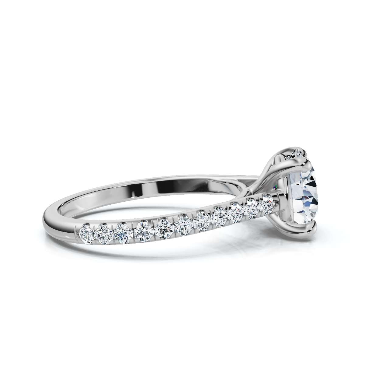 14K White Gold Bailee Accents Lab Grown Diamond Ring (1/3 ct. tw)