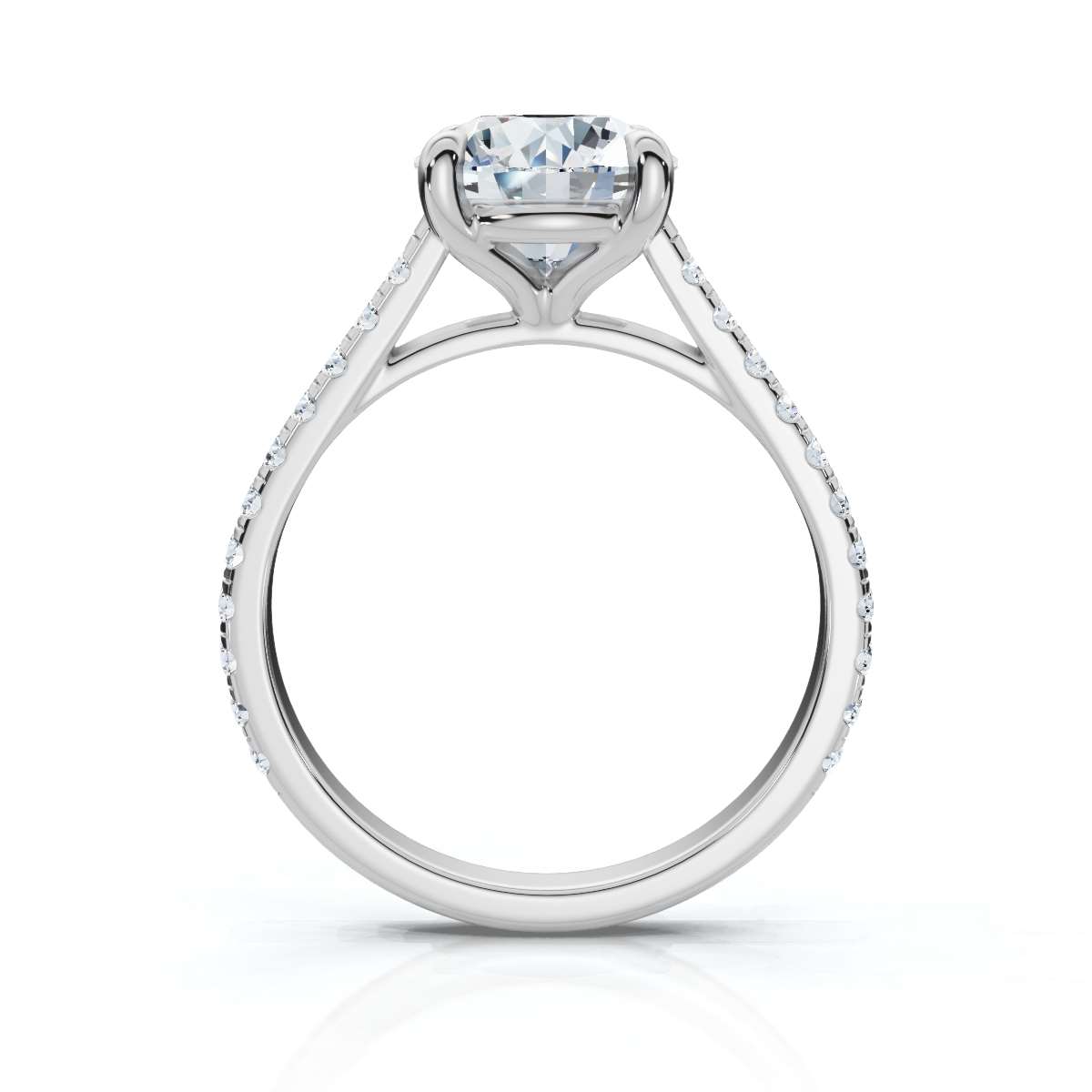 14K White Gold Bailee Accents Lab Grown Diamond Ring (1/3 ct. tw)