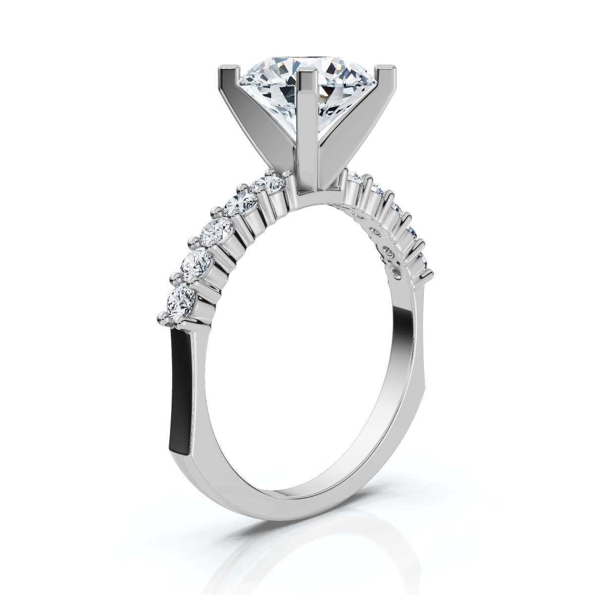 14K White Gold Kindra Accents Lab Grown Diamond Ring (1/4 ct. tw)