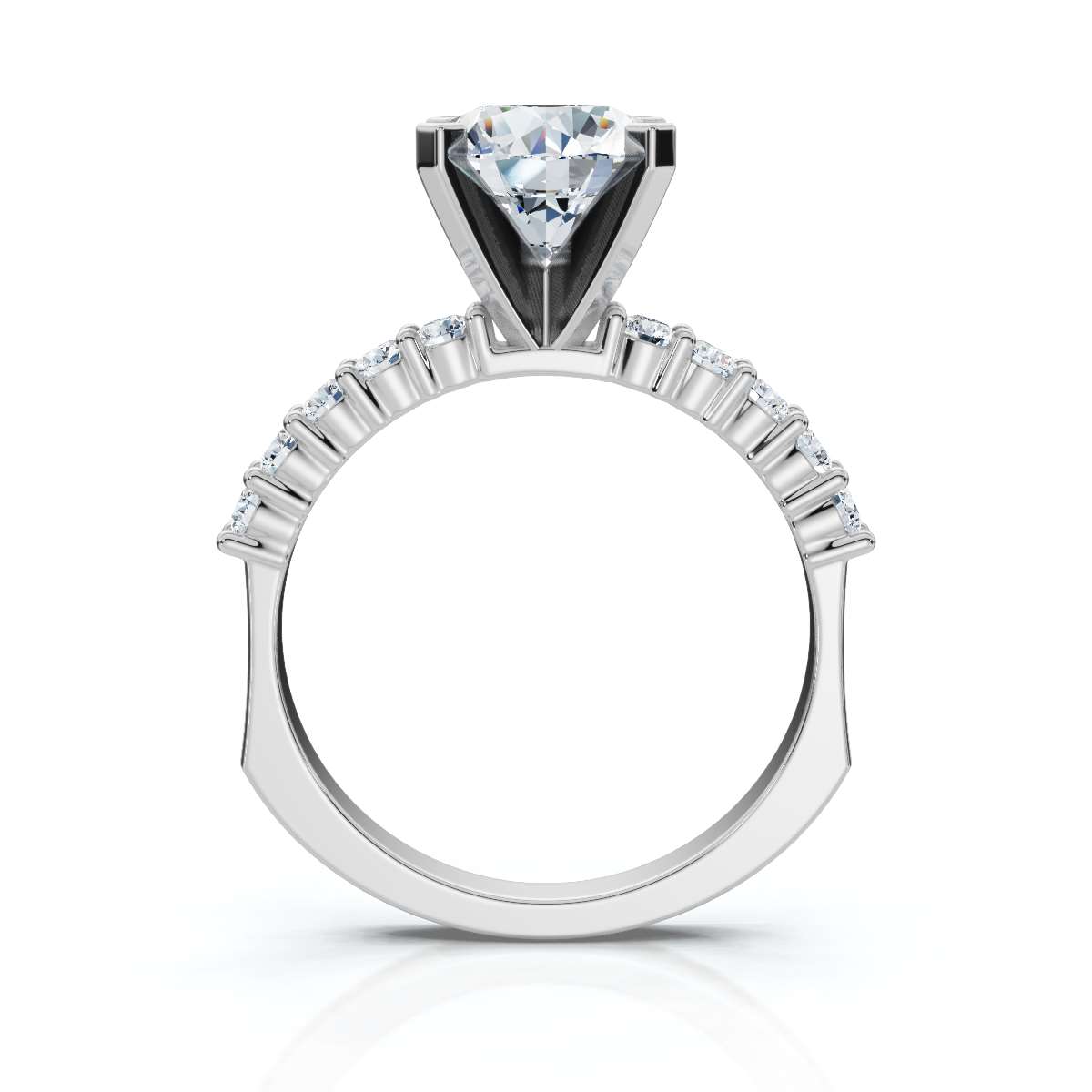 14K White Gold Kindra Accents Lab Grown Diamond Ring (1/4 ct. tw)